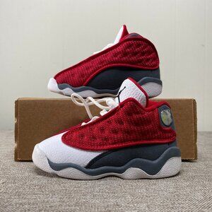 Nike Jordan 13 Retro Sneaker Shoe (TD) 7C Gym Red Flint Grey 414581-600